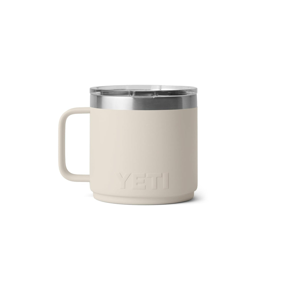 Kitchen counter setup with YETI Rambler mug, Cape Taupe, versatile for hot or cold drinks