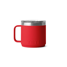 18/8 stainless steel construction and durability of YETI Rambler mug