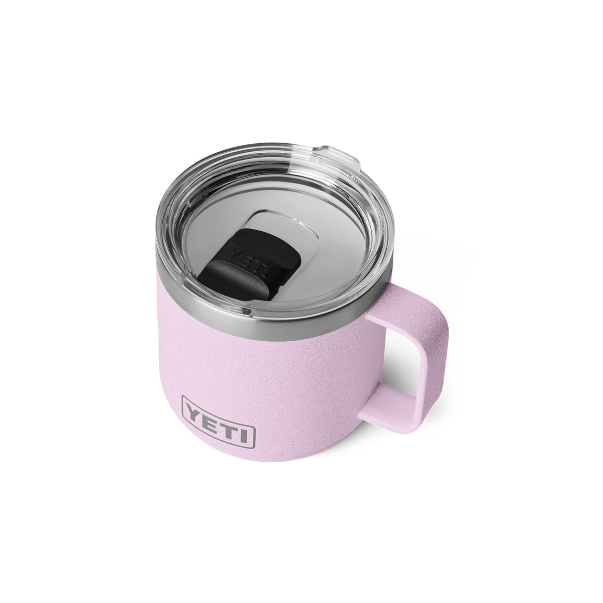 YETI Rambler 14 oz ceramic-lined mug in cherry blossom finish for clean taste