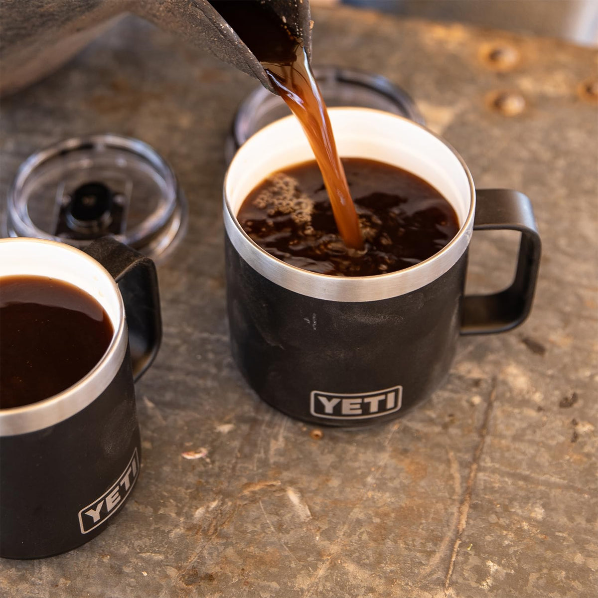 YETI Rambler stackable base allows efficient storage in compact cabinets.