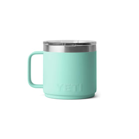 YETI Rambler 14 oz mug with sealable lid ideal for camping and office use