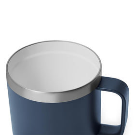 Stackable base design of the YETI Rambler 14 oz navy mug