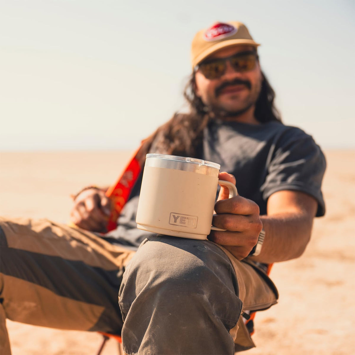 YETI Rambler stainless steel body resists punctures and rust for rugged daily use