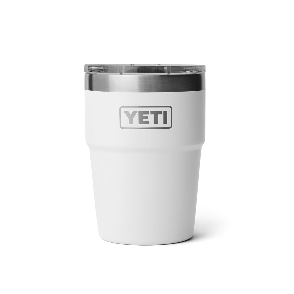 YETI Rambler 16 oz stackable cup on kitchen counter for daily use