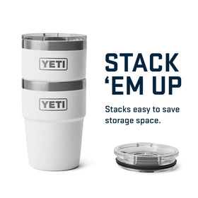 YETI Rambler 16 oz dishwasher-safe label shown on white cup