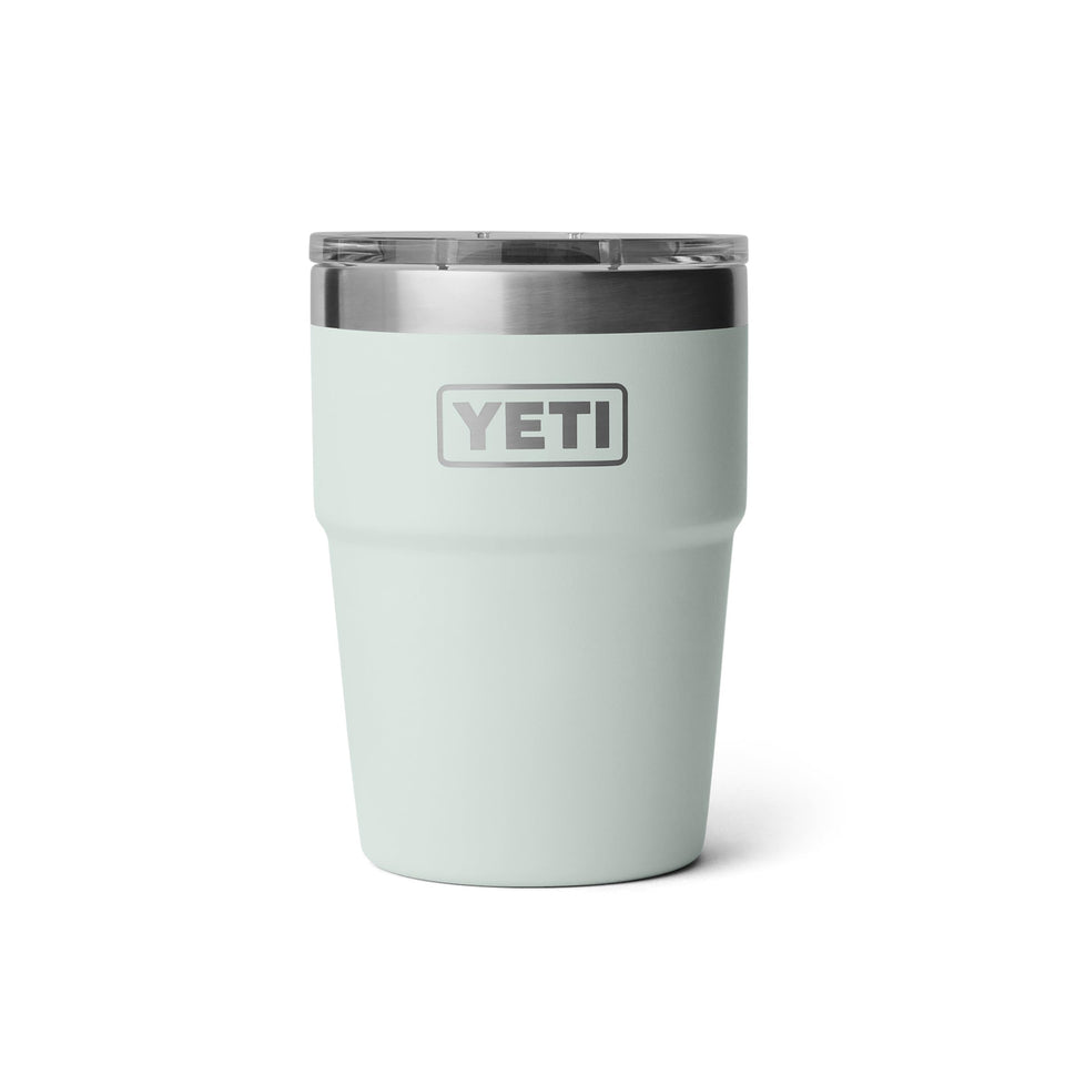 YETI Rambler 16 oz stackable cup empty for compact storage and quick stash.