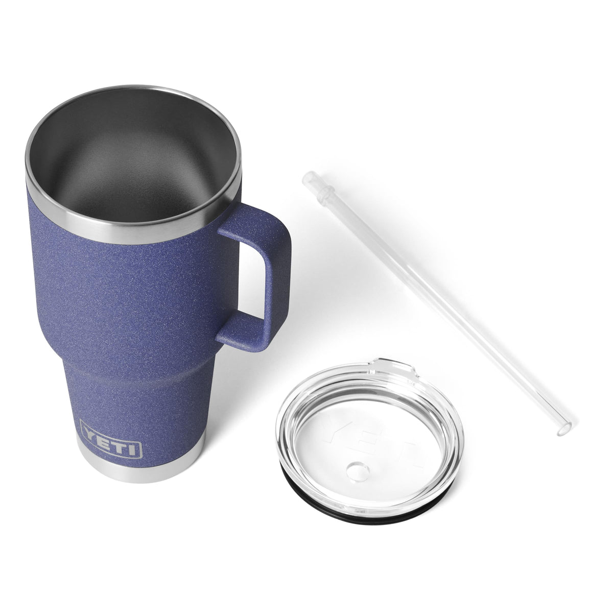 YETI Rambler 18-8 stainless steel construction resists dents and drops