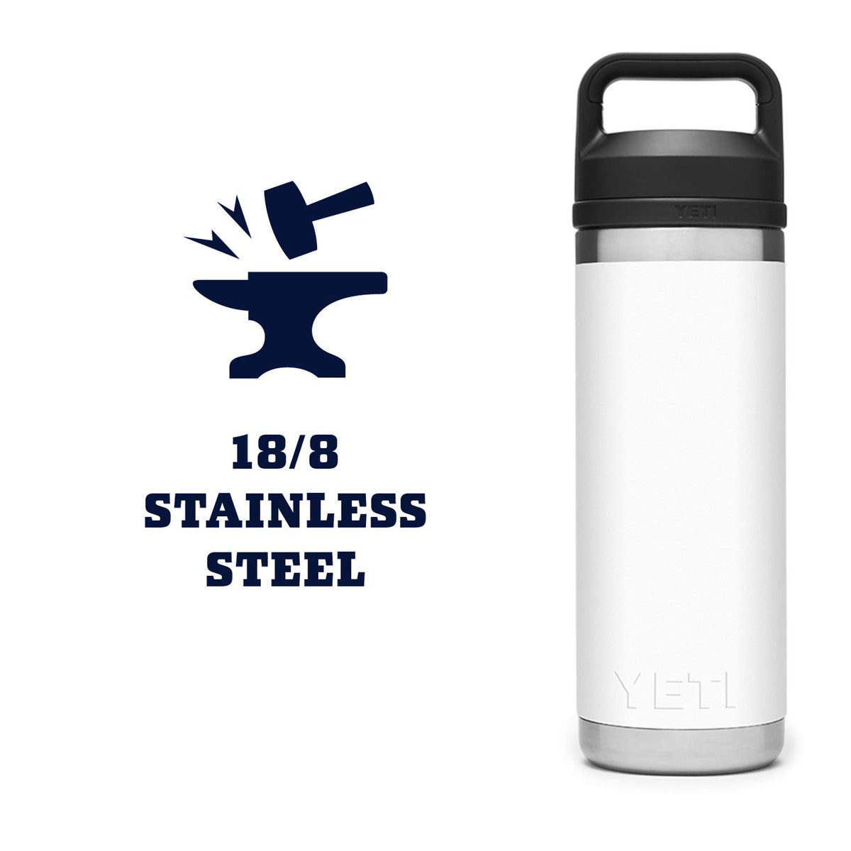 YETI Rambler 18 oz bottle fitting standard cup holders during travel