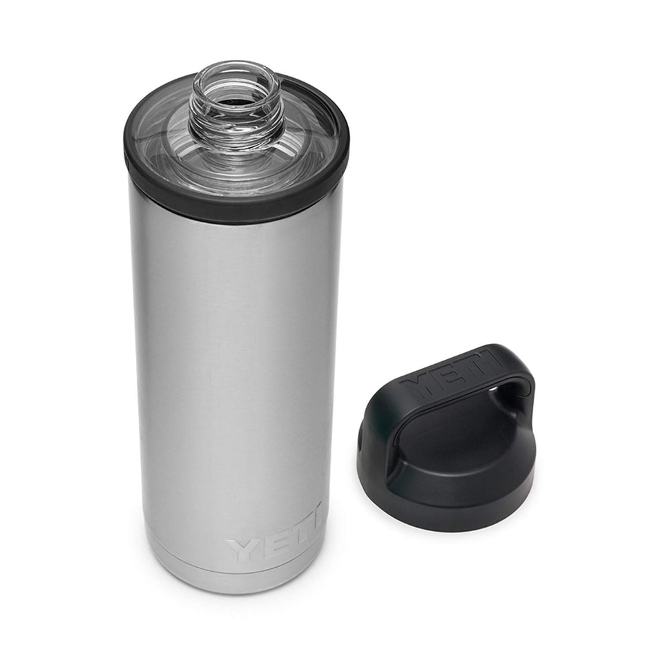YETI Rambler 18 oz bottle with chug cap for quick sips and leakproof use