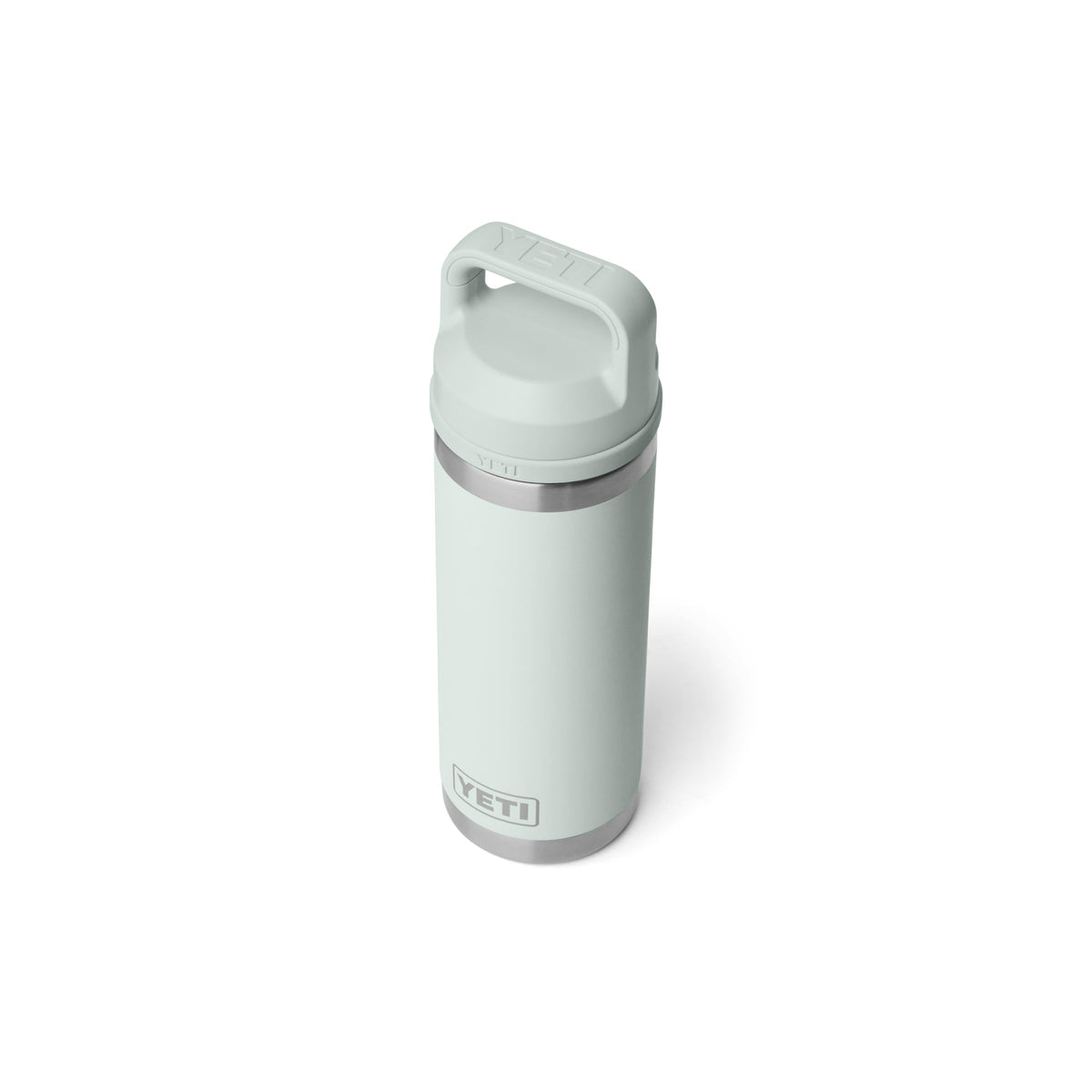 YETI Rambler 18 oz bottle fits standard cup holders for on-the-go use.