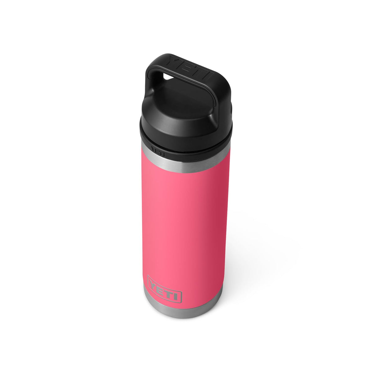 YETI Rambler 18 oz bottle no-sweat exterior keeps hands dry.