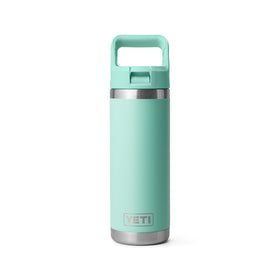 YETI Rambler 18oz bottle seafoam front view keeps drinks cold on commutes