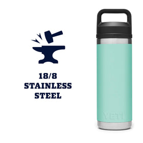 YETI Rambler 18 oz with TripleHaul Handle for easy gripping.
