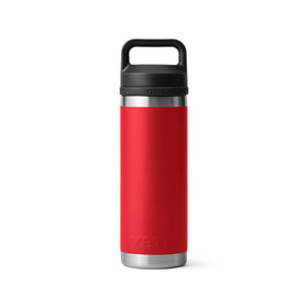 YETI Rambler 18 oz bottle featuring a TripleHaul Handle for one-handed carrying.