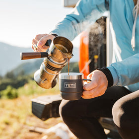 YETI Rambler 2-pack in Cherry Blossom color for outdoor brews.