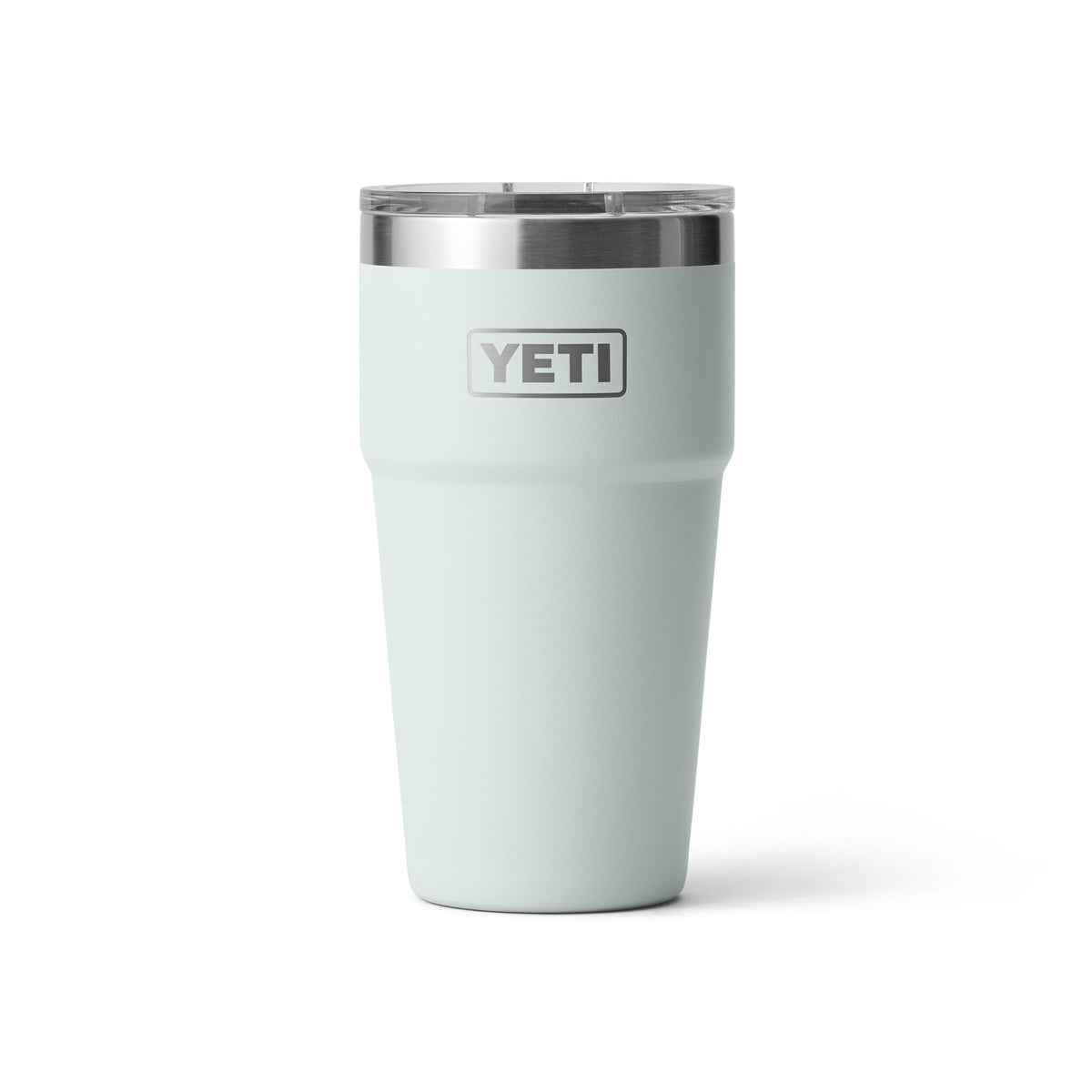 YETI Rambler 20oz front-view stackable tumbler keeps drinks at ideal temperature on the go.