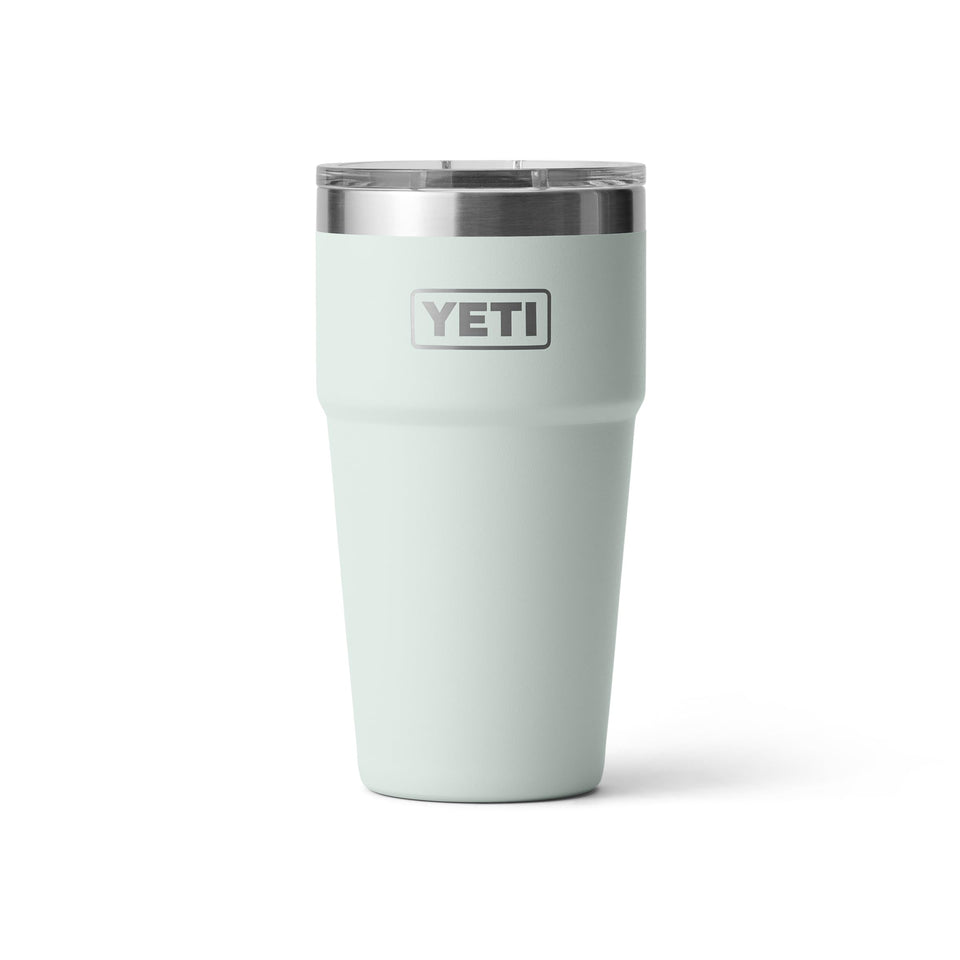 YETI Rambler 20oz front-view stackable tumbler keeps drinks at ideal temperature on the go.