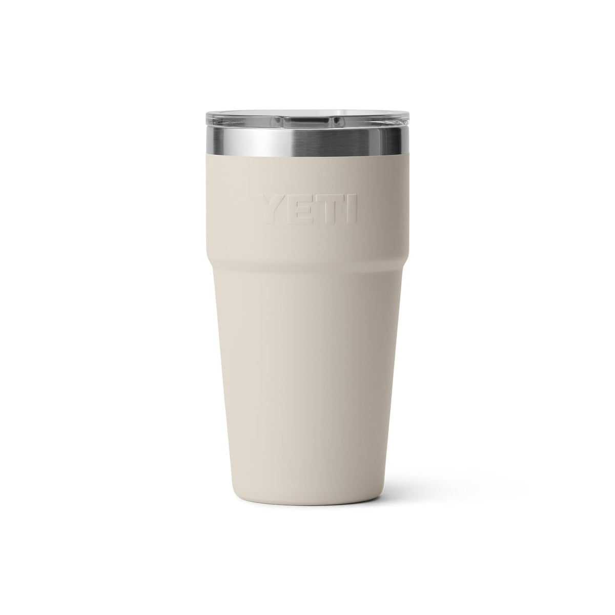 YETI Rambler 20 oz Cape Taupe cup-holder compatibility for effortless transport.
