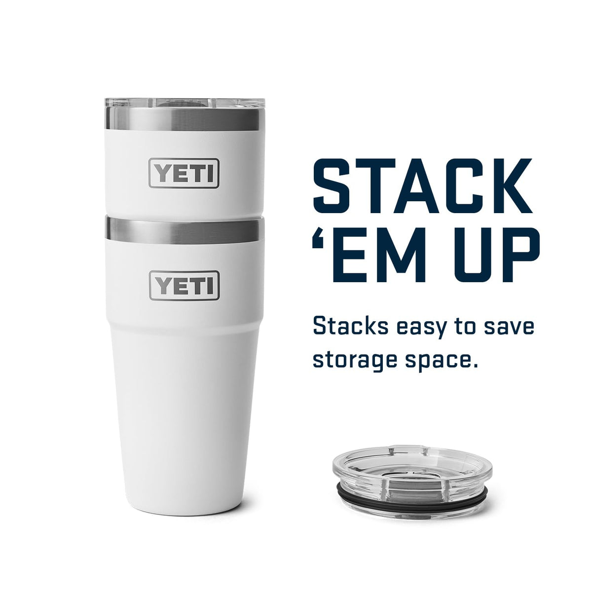 YETI Rambler 20 oz shown in car cup holder for everyday commute.
