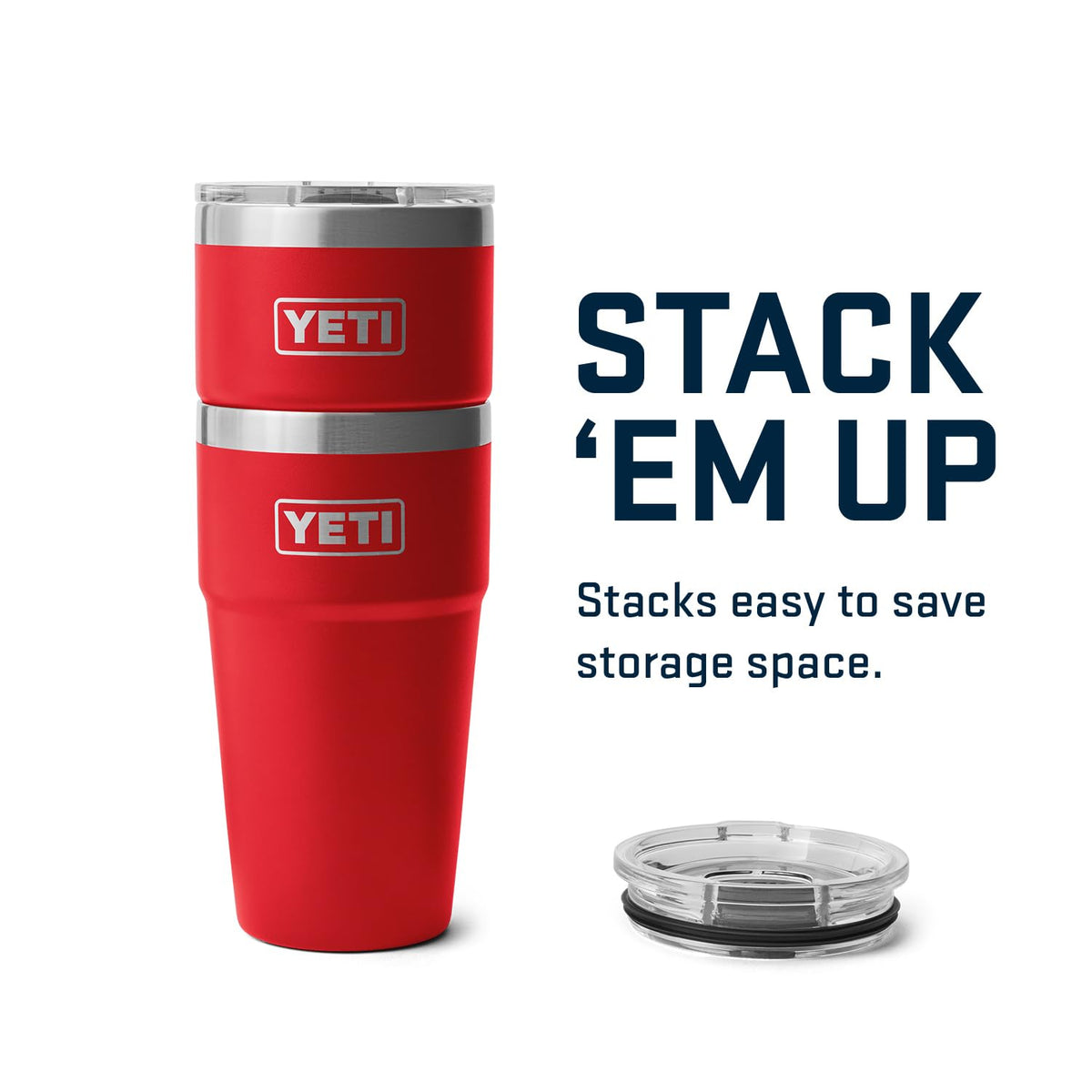 YETI Rambler 20 oz in use with hot coffee and cold beer scenarios