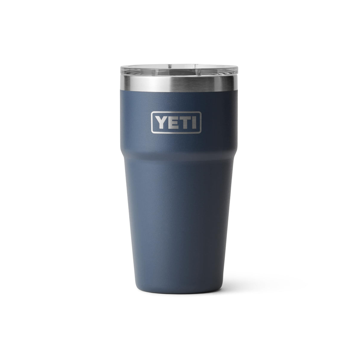 YETI Rambler 20 oz navy front view showing versatile everyday tumbler