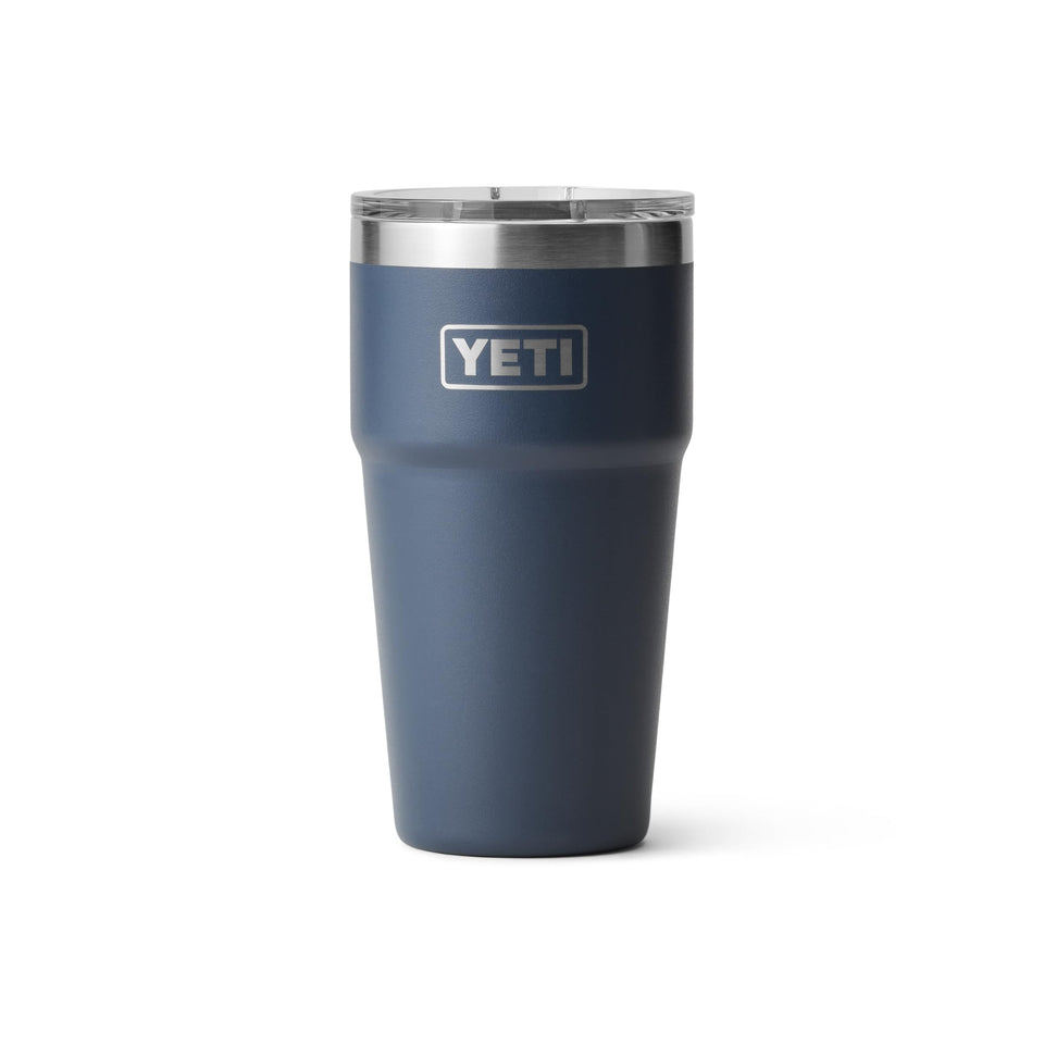 YETI Rambler 20 oz navy front view showing versatile everyday tumbler