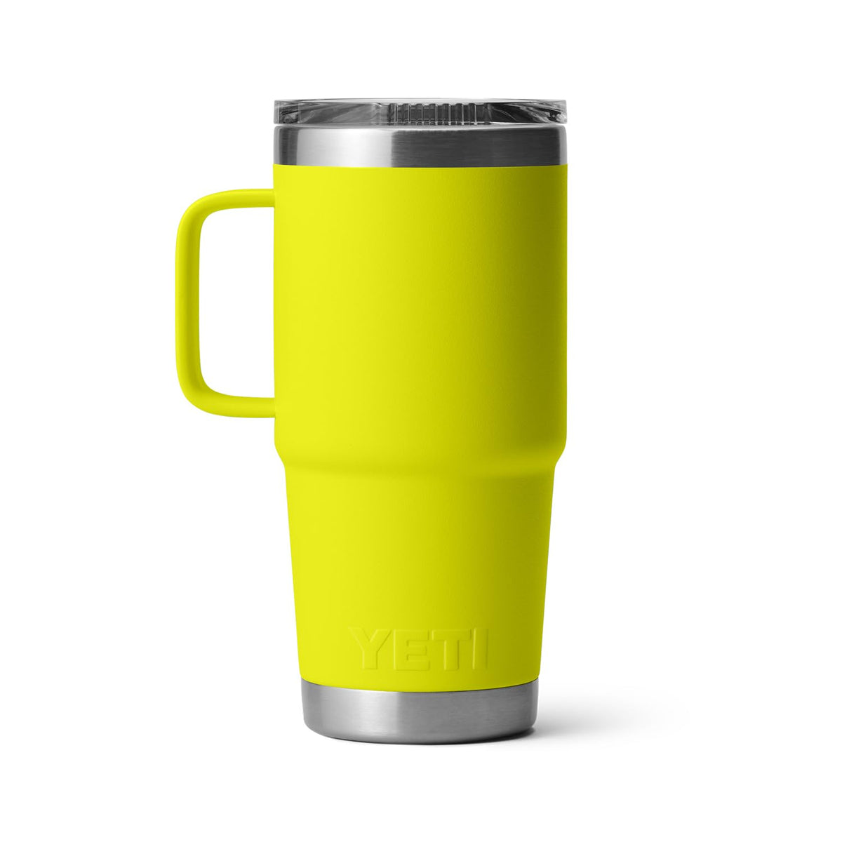 Dishwasher-safe label on the YETI Rambler Travel Mug for easy cleanup