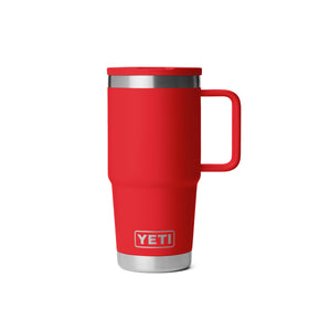 YETI Rambler 20 oz Travel Mug with Flip Straw Lid for spill-free on-the-go hydration