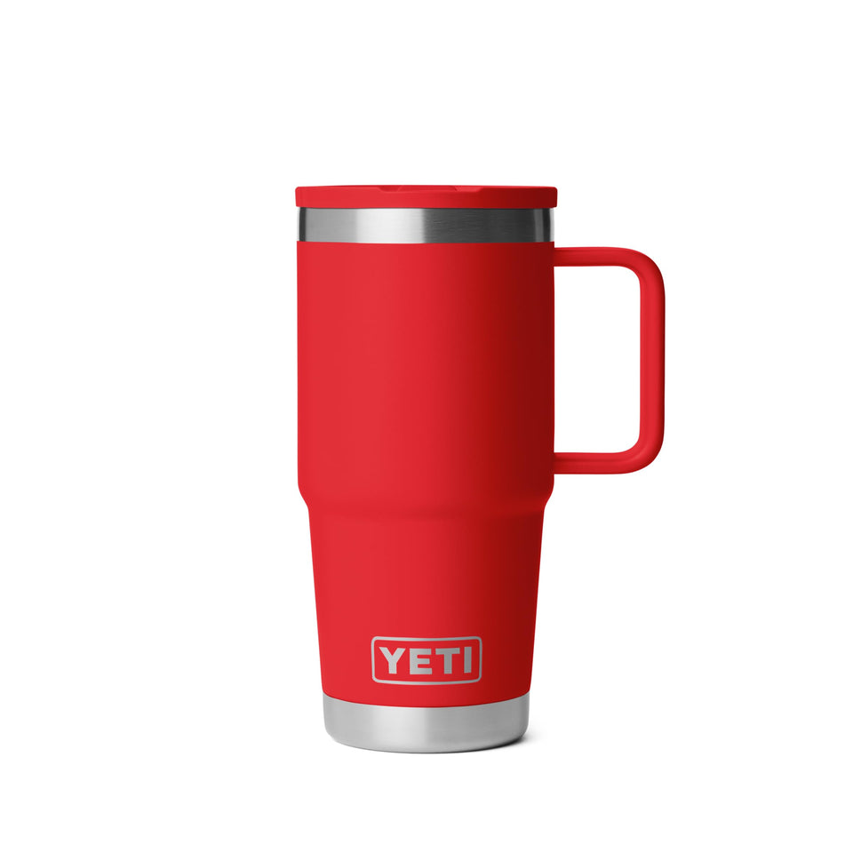 YETI Rambler 20 oz Travel Mug with Flip Straw Lid for spill-free on-the-go hydration