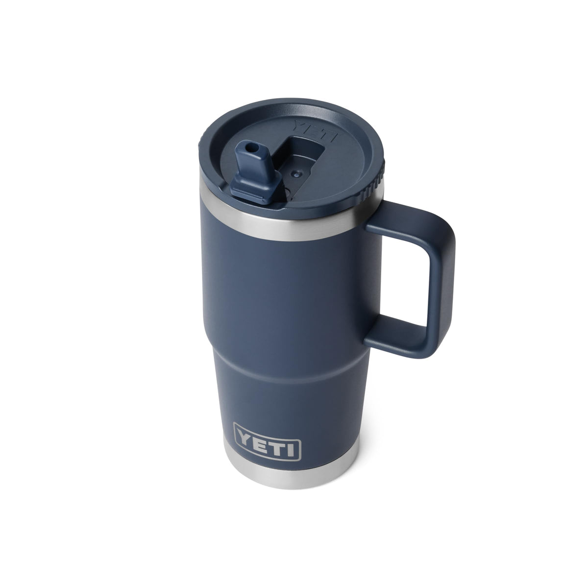 YETI Rambler 20 oz navy finish adds rugged style to daily routines.