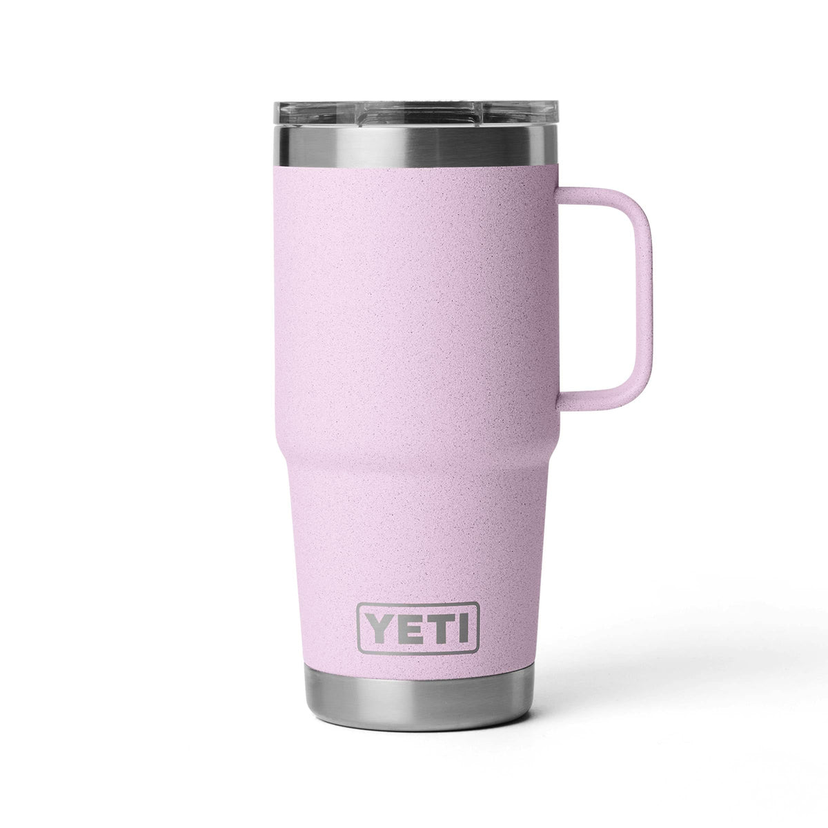 YETI Rambler 20 oz Travel Mug stainless steel body keeps drinks at the right temperature