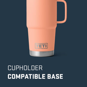YETI Rambler 20 oz Travel Mug vacuum insulation cross-section keeps drinks at temp