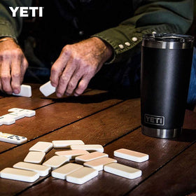 YETI Rambler 20 oz is ideal for camping and hiking adventures.