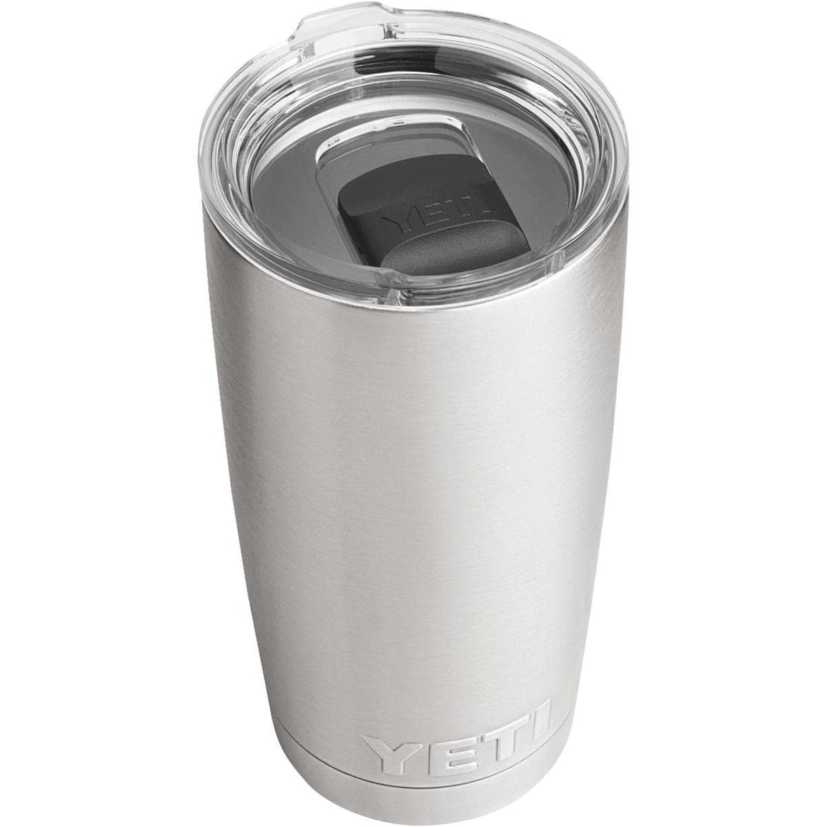 YETI Rambler 20 oz tumbler Dracut finish adds color and grip.