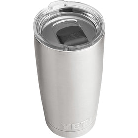 YETI Rambler 20 oz tumbler Dracut finish adds color and grip.