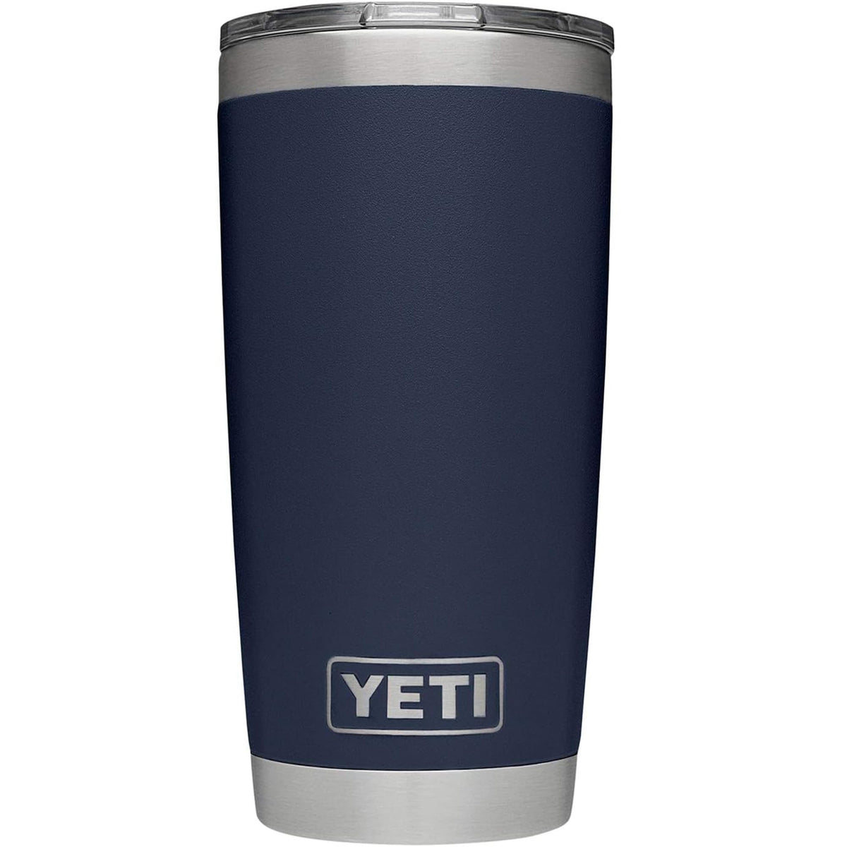 YETI Rambler 20 oz navy with MagSlider lid provides secure on-the-go hydration.