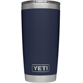 YETI Rambler 20 oz navy with MagSlider lid provides secure on-the-go hydration.