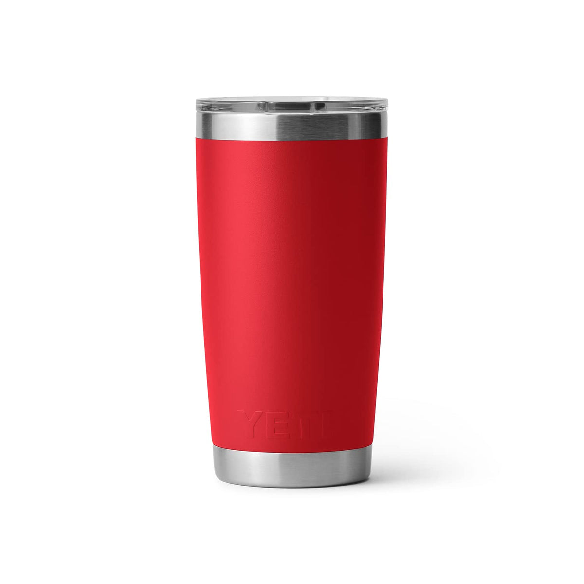 YETI Rambler 20 oz Tumbler No Sweat design keeps hands dry during use.