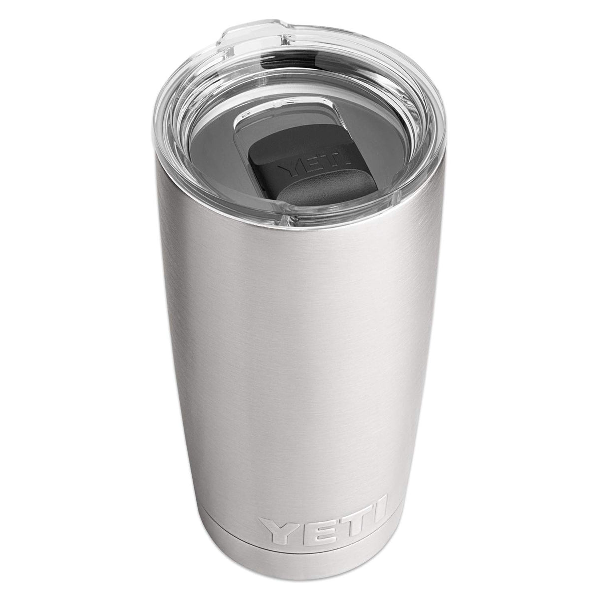 YETI Rambler 20 oz tumbler side view, durable stainless steel for everyday use.