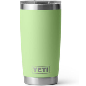 YETI Rambler 20oz stainless steel tumbler showcasing rugged durability and temp retention.