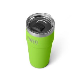YETI Rambler 20 oz Venom MagSlider lid close-up for contained contents during transit