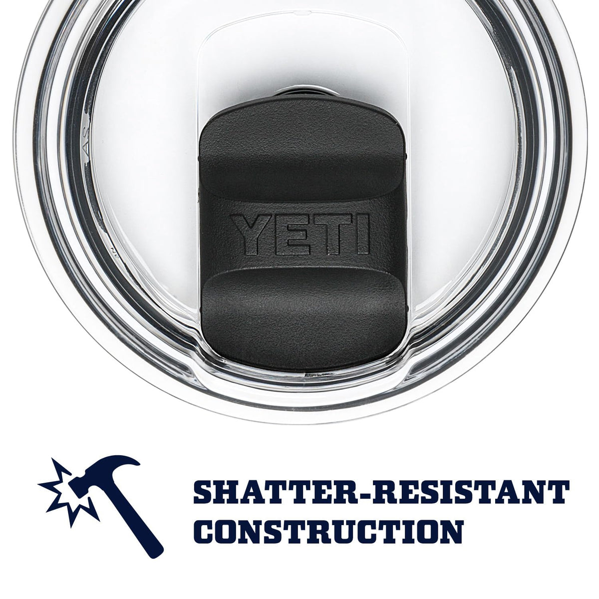 YETI Rambler 24 oz mug with sturdy handle for comfortable grip.