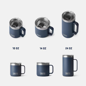 YETI Rambler 24 oz Mug with sturdy handle offering a comfortable grip.