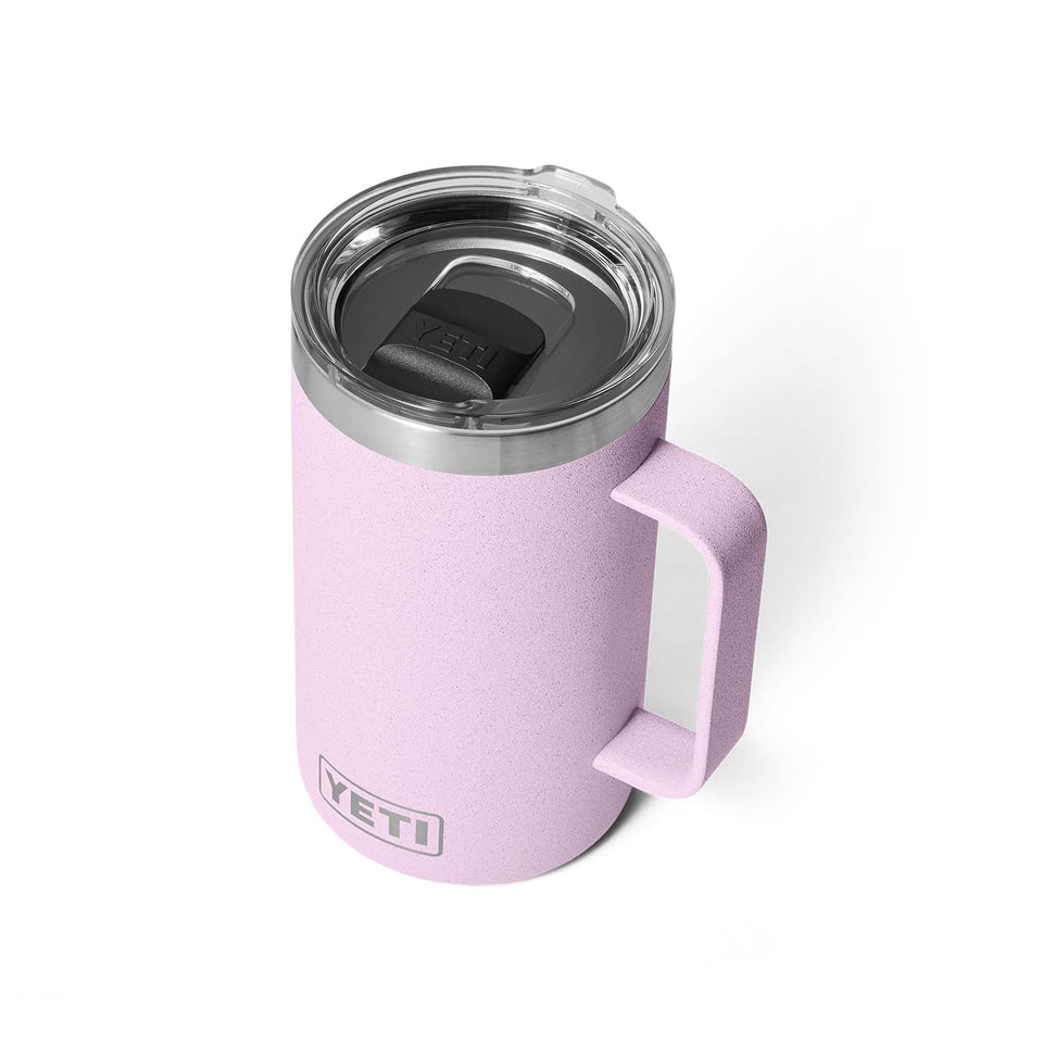 YETI Rambler 24 oz Mug with MagSlider lid for secure on-the-go use.