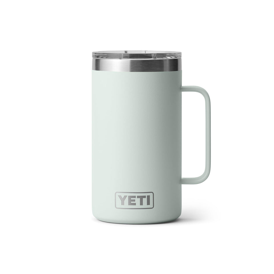 YETI Rambler 24 oz mug with MagSlider lid keeps drinks contained for on-the-go use.