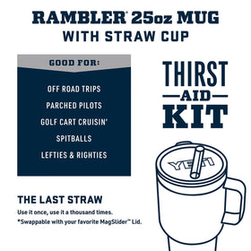 YETI Rambler 25 oz stainless steel body highlights rugged durability