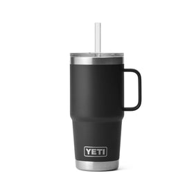 YETI Rambler 25 oz with handle and straw lid, easy sipping on the go
