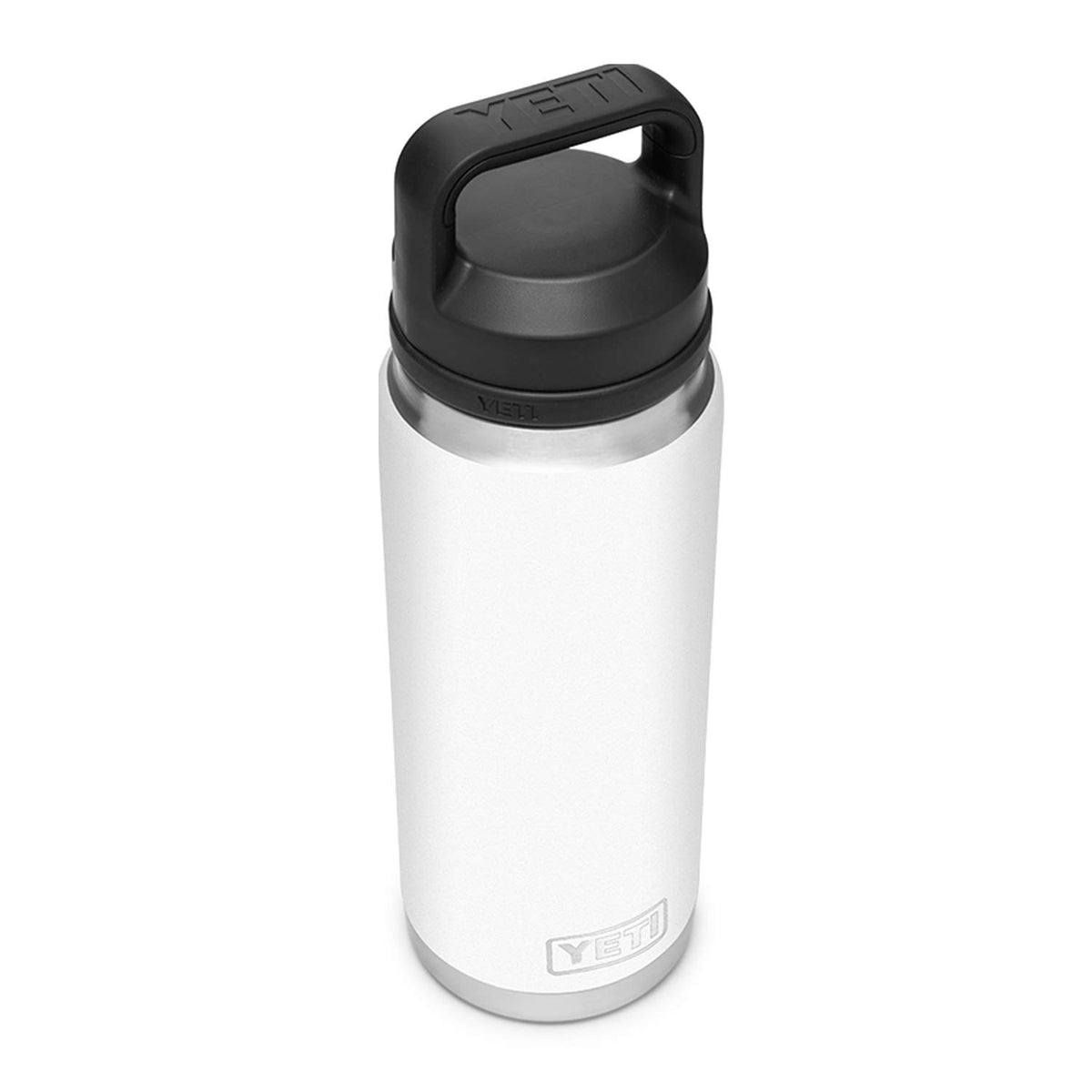 YETI Rambler 26 oz bottle made of 18/8 stainless steel for durability.