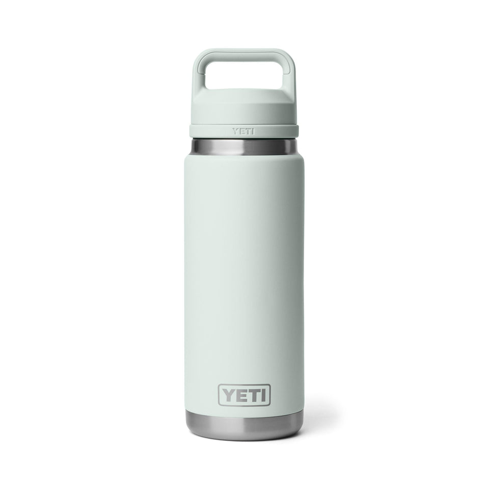 The YETI Rambler 26 oz bottle with Chug Cap Ridgeline enables fast sips on the go.