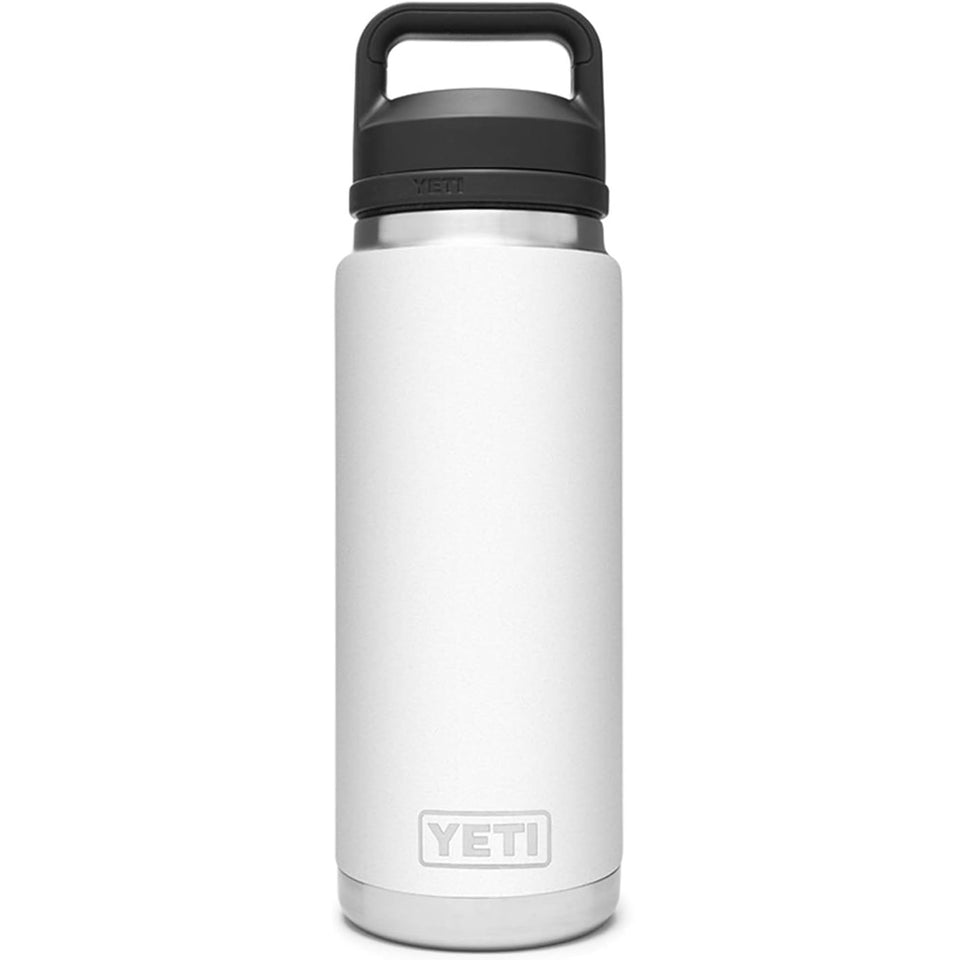 YETI Rambler 26 oz bottle with Chug Cap for fast sips on the go.